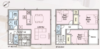 【間取り】 | 盛岡市西青山　第14