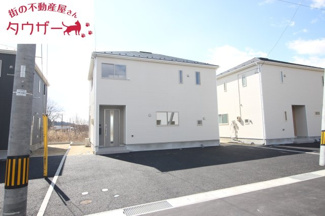 【外観】 | 油井小学校・安達中学校区　GRADLE GAEDEN 二本松市油井　第５　全１２棟　１１号棟 | 北側から見た現状写真です！　日当たり良好の物件です♪