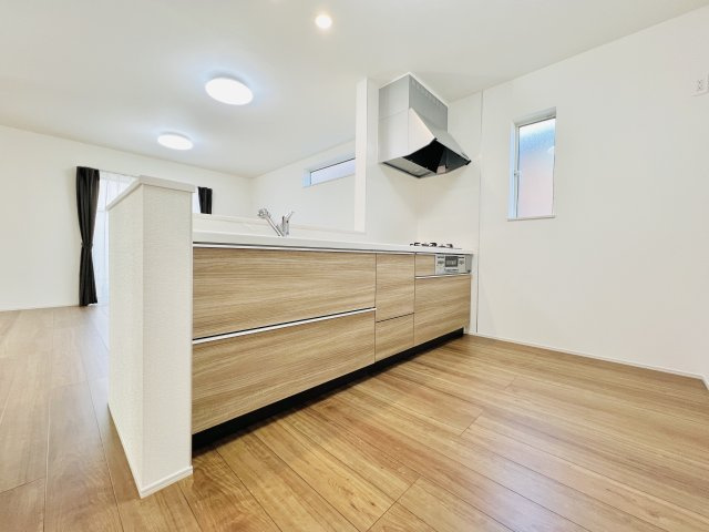 前橋市朝日町のキッチン|作業スペースも広くお料理も快適にできるキッチン♪