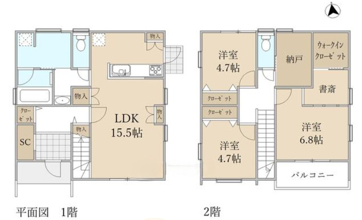 中央区楊子町の間取り|3SLDKです。
