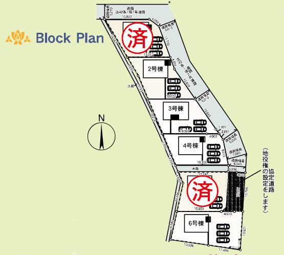 太田市下田島町の区画図