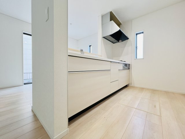 太田市下田島町のキッチン|作業スペースも広く、お料理も快適に♪