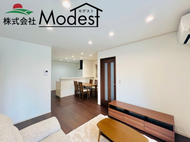 太田市由良町の居間・リビング|ご家族も自然と集まるリビング♪