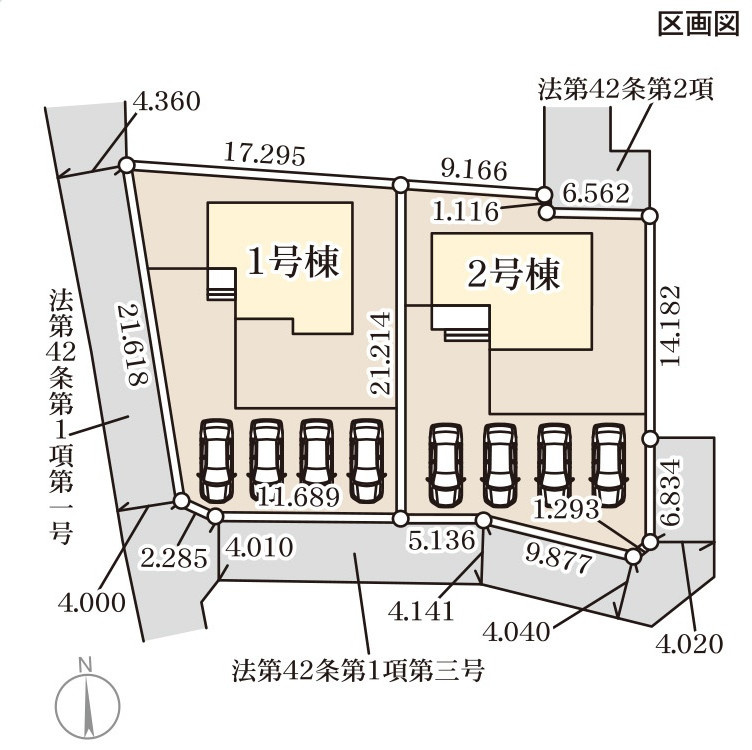 前橋堀越の区画図