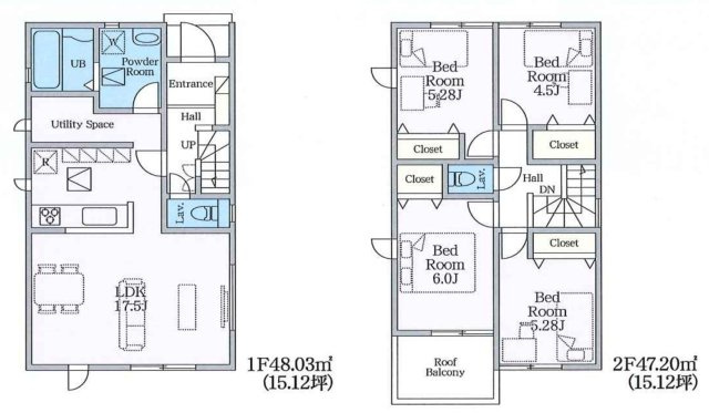 高崎並榎町の間取り|１号棟