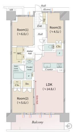 イニシアブラン住之江公園の間取り