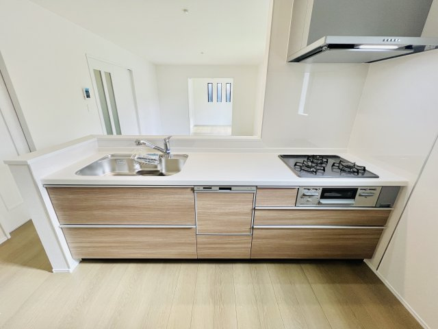 高崎市双葉町のキッチン|ご家族との会話も弾む対面キッチン♪