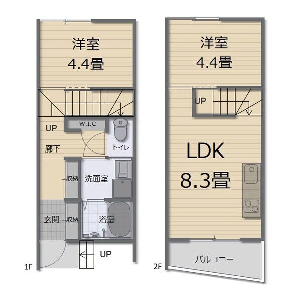 太宰府市宰府５丁目のアパートの間取り