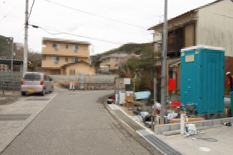 中秦泉寺（第1）　新築戸建　の前面道路含む現地写真