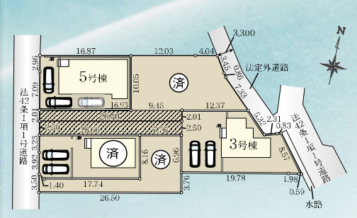 高崎市江木町の区画図|区画図
