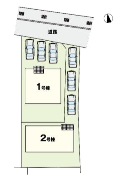 高崎市矢中町の区画図