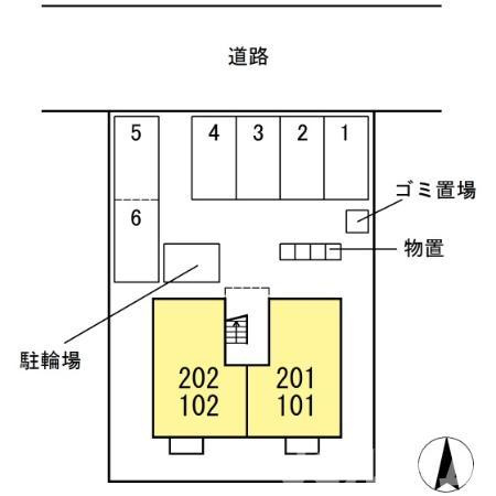 ハッピークローバー春日野の区画図
