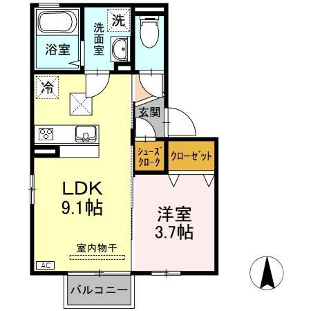 ハッピークローバー春日野の間取り