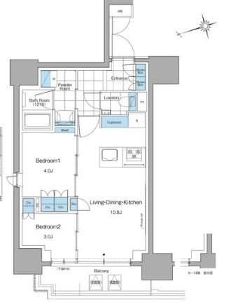 ルフォンプログレ本郷三丁目の間取り