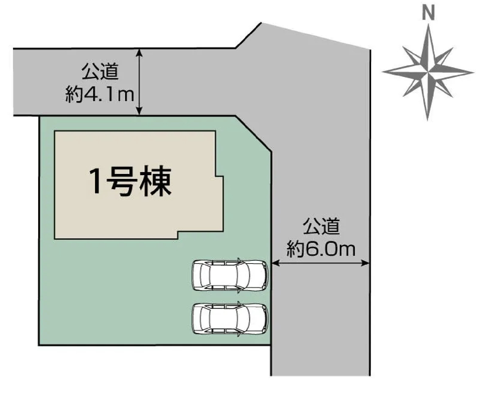 行田市持田4丁目の区画図