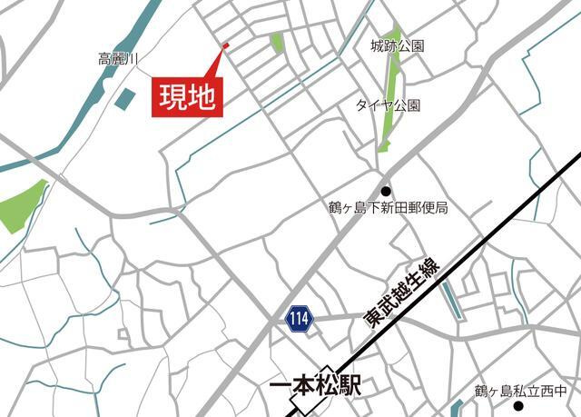 鶴舞4丁目戸建貸家の地図