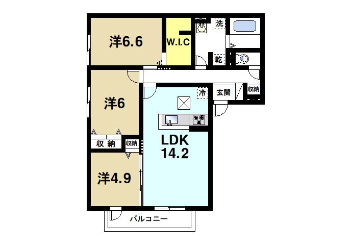 Villa Calmaの間取り