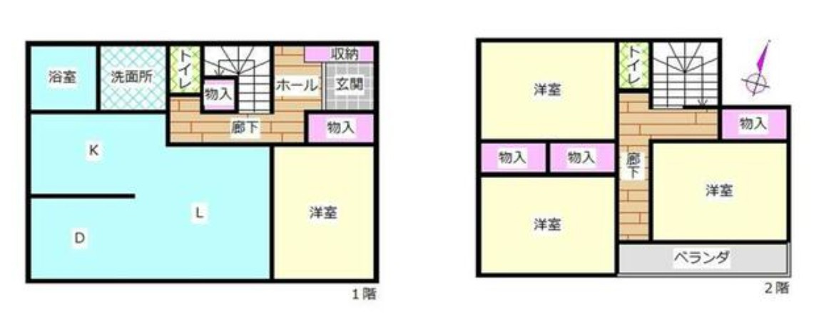 【中古戸建】桐生市新里町大久保の間取り|■間取り図｜敷地面積：235.86（約71.34坪）　建物面積：102.67（約31.05坪）