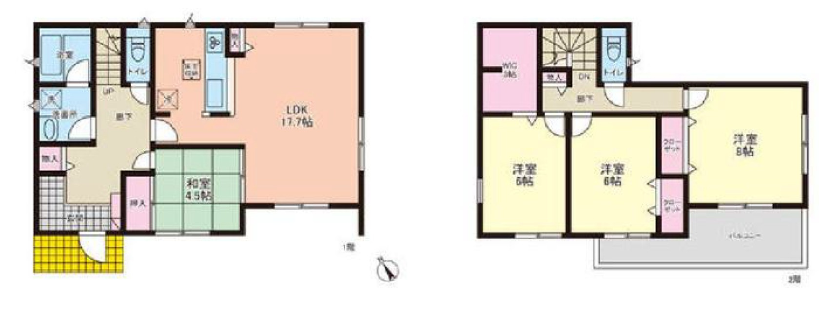 【中古戸建】桐生市広沢町3丁目の間取り|■間取り図｜敷地面積：266.48（約80.6坪）　建物面積：108.54（約32.83坪）