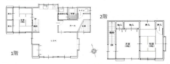 【中古戸建】みどり市笠懸町阿左美1期の間取り|■間取り図｜敷地面積：224.08㎡（約67.78）　建物面積：96.45㎡（約29.17）