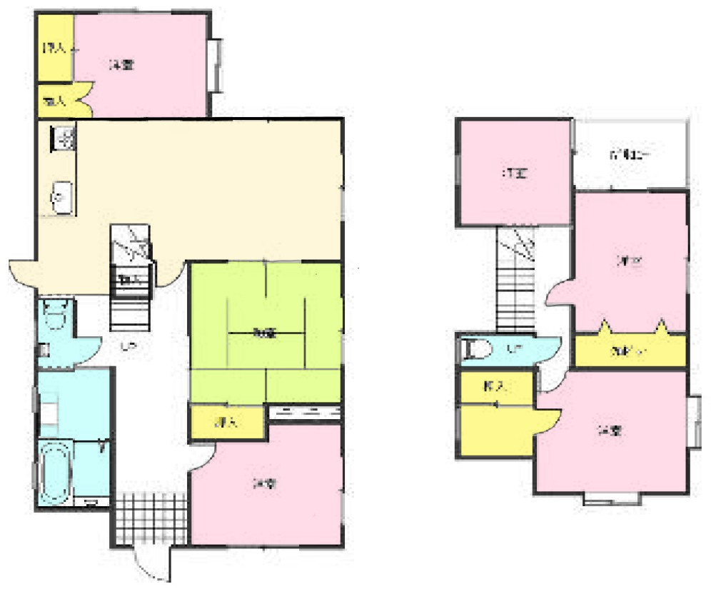 【中古戸建】みどり市笠懸町鹿の間取り|■間取り図｜敷地面積：255.93（約77.41坪）　建物面積：140.48（約42.50坪）