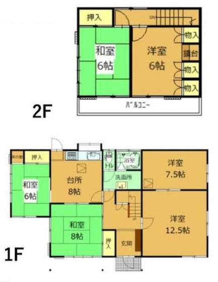 【中古戸建】みどり市笠懸町阿左美の間取り|■敷地面積：324.38㎡（約98.12坪）　建物面積：120.89㎡（約36.56坪）