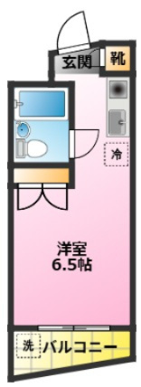 セザール元住吉の間取り|南東向きバルコニー♪