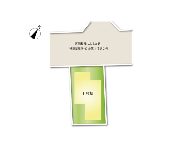 【区画図】 | 和光市南1丁目　中古一戸建住宅　（成増店） | 前面道路は8ｍと広くお車の出し入れラクラク
※図面を基に作成しています。現況と異なる場合は現況を優先いたします。
