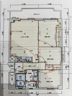 【間取り】 | KBCマンション ユーハイム姪浜 | 3方向角部屋の3LDKで室内は明るく風通しも良好です。リフォーム済みで気持ちよく新生活を始められます