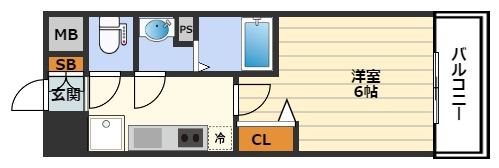 プレサンス梅田東グラッドの間取り