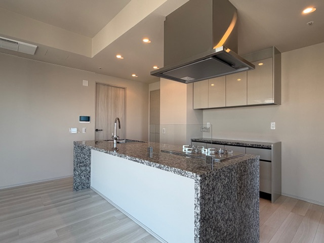 【キッチン】 | ザ・パークハウス大阪梅田タワー | オプションでコンビネーションレンジ/電子コンベック設置、食器洗い機深型タイプに機種変更、セパレートタイプ食器棚設置済♪