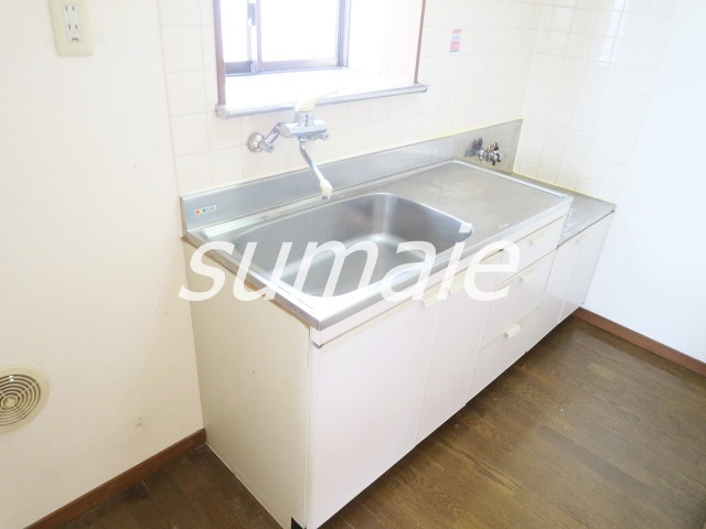 第１０オカダビルのキッチン|ガスコンロ設置可能です♪