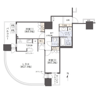【間取り】 | ザ・梅田タワー　扇町小学校区 |  ザ・梅田タワー　間取り