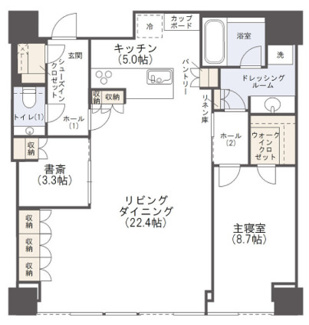 【間取り】 | Brillia Tower堂島　中之島小学校区 | Brillia Tower堂島　間取り