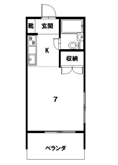 グリーンハイムの間取り|間取りです。