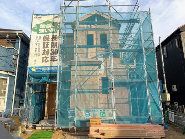 【周辺】 | 印西市大森A号棟 | 上棟時の画像です　即日のご見学も可能です。お気軽に0476-37-3888までお問合せ下さい。