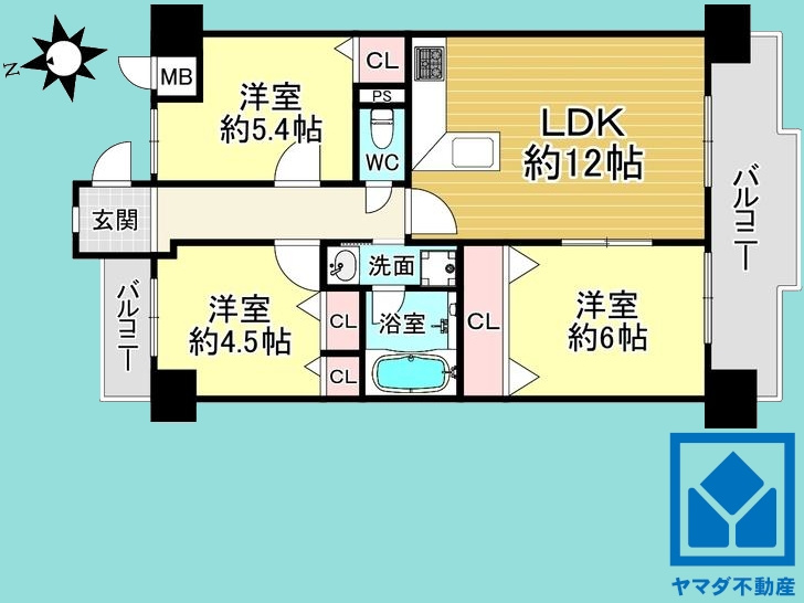 サンレスポアールの間取り