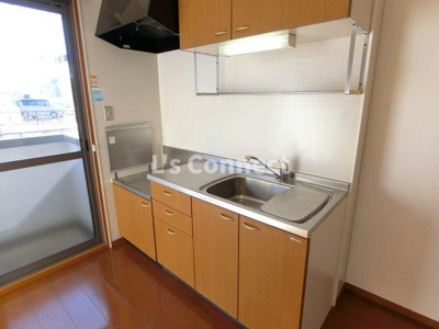 【キッチン】 | パディーコートＢ棟 | ２口ガスコンロ設置可能なキッチン。