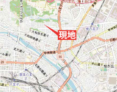祝：成約済み　八王子市　富士見町　新築戸建て　８期の地図|～仲介手数料無料☆八王子ひなた不動産～八王子市富士見町　新築戸建て