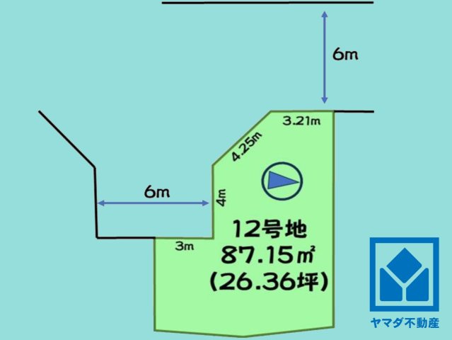 伏見区羽束師古川町　12号地の土地図