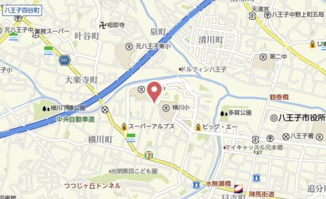 祝：成約済み　八王子市　横川町　中古戸建の地図|～仲介手数料無料☆八王子ひなた不動産～八王子市横川町　中古戸建