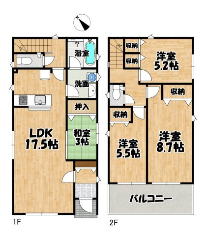 多賀城市笠神第１３の間取り