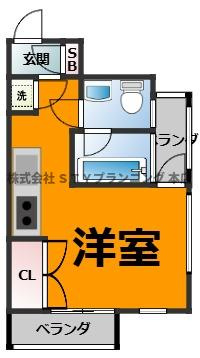 仲介手数料０円！ＳＫ　ＢＵＩＬＤＩＮＧ６の間取り