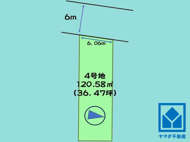 伏見区羽束師古川町　4号地の土地図