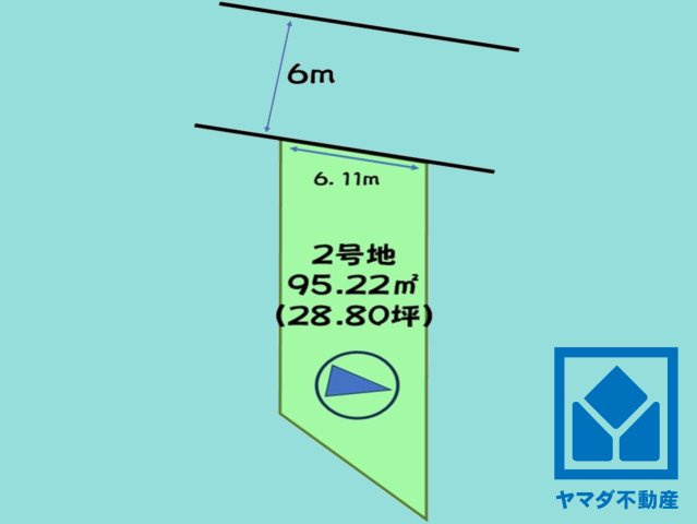 伏見区羽束師古川町　2号地の土地図