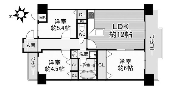 【間取り】 | サンレスポアール