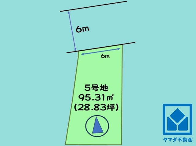 伏見区羽束師古川町　5号地の土地図