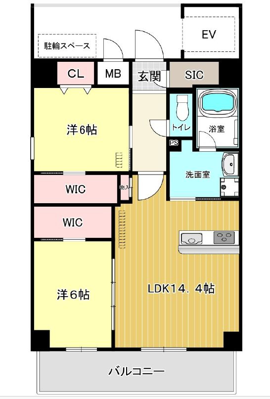 ブレス香椎駅前の間取り