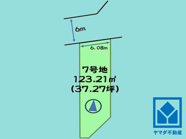伏見区羽束師古川町　7号地の土地図