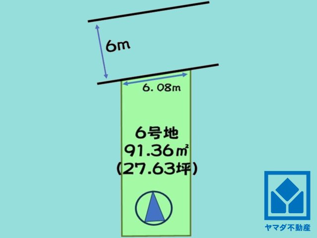 伏見区羽束師古川町　6号地の土地図